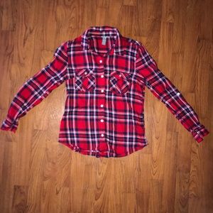 Long sleeve red flannel